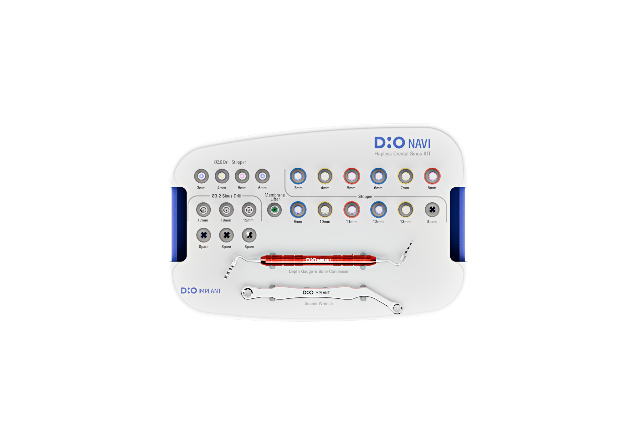 Kit DIOnavi para elevación crestal del seno maxilar